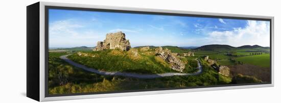 Castle on a Hill, Dunamase Castle, Port Laoise, County Laois, Republic of Ireland-null-Framed Stretched Canvas