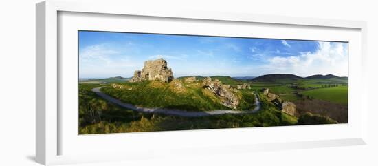 Castle on a Hill, Dunamase Castle, Port Laoise, County Laois, Republic of Ireland-null-Framed Photographic Print