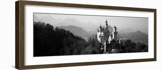 Castle on a Hill, Neuschwanstein Castle, Bavaria, Germany--Framed Photographic Print