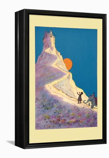 Castle on a Mountain-John R. Neill-Framed Stretched Canvas