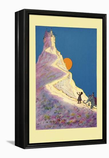 Castle on a Mountain-John R. Neill-Framed Stretched Canvas