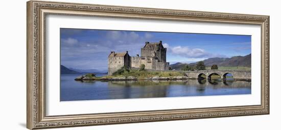 Castle on an Island, Eilean Donan, Loch Duich, Dornie, Highlands Region, Scotland-null-Framed Photographic Print