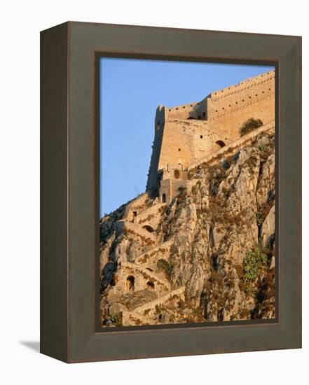 Castle on Peloponnes-Rainer Hackenberg-Framed Premier Image Canvas