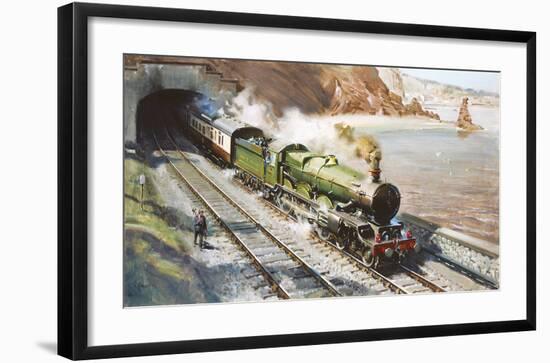 Castle On the Coast-Terence Cuneo-Framed Premium Giclee Print