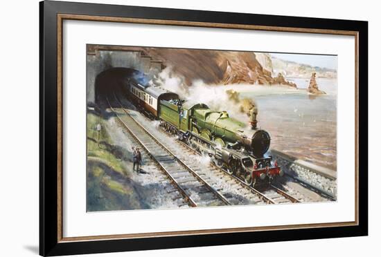 Castle On the Coast-Terence Cuneo-Framed Premium Giclee Print