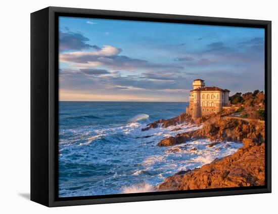 Castle on the rocks.-Marco Carmassi-Framed Premier Image Canvas