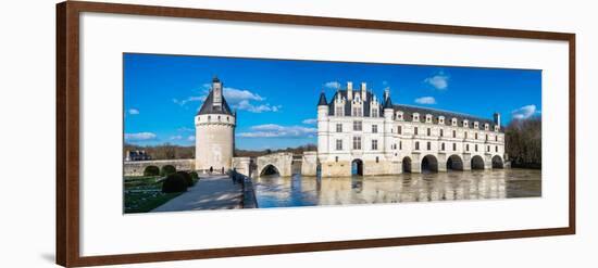 Castle over a river, Chateau De Chenonceau, Cher River, Chenonceaux, Indre-et-Loire, France-null-Framed Photographic Print