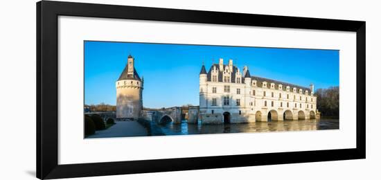 Castle over a river, Chateau De Chenonceau, Cher River, Chenonceaux, Indre-et-Loire, France-null-Framed Photographic Print