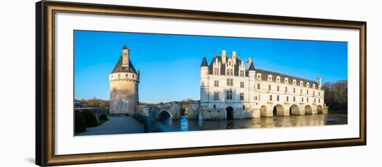 Castle over a river, Chateau De Chenonceau, Cher River, Chenonceaux, Indre-et-Loire, France-null-Framed Photographic Print