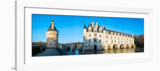 Castle over a river, Chateau De Chenonceau, Cher River, Chenonceaux, Indre-et-Loire, France-null-Framed Photographic Print