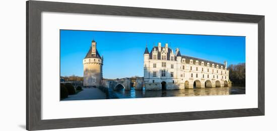 Castle over a river, Chateau De Chenonceau, Cher River, Chenonceaux, Indre-et-Loire, France-null-Framed Photographic Print