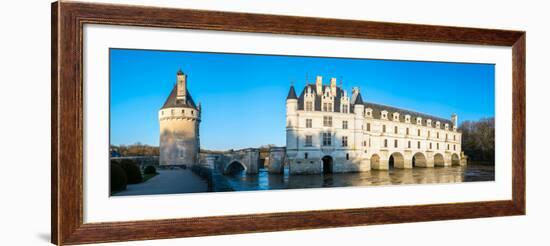 Castle over a river, Chateau De Chenonceau, Cher River, Chenonceaux, Indre-et-Loire, France-null-Framed Photographic Print