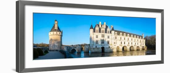 Castle over a river, Chateau De Chenonceau, Cher River, Chenonceaux, Indre-et-Loire, France-null-Framed Photographic Print