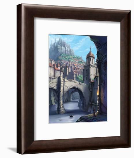 Castle over the Town-Kyo Nakayama-Framed Giclee Print