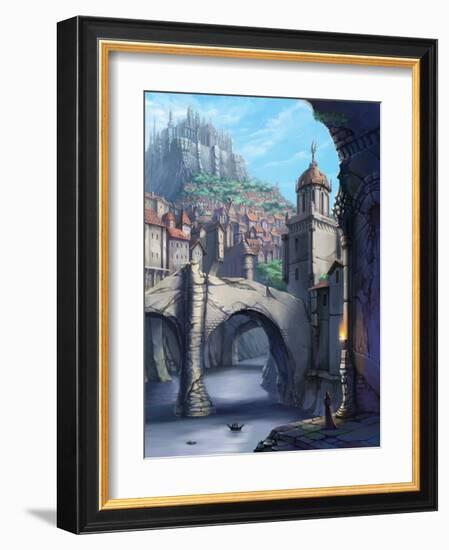 Castle over the Town-Kyo Nakayama-Framed Giclee Print