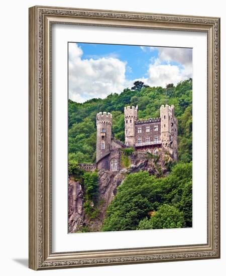 Castle Rheinstein, Rheinland-Pflaz, Germany-Miva Stock-Framed Photographic Print