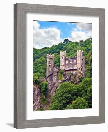 Castle Rheinstein, Rheinland-Pflaz, Germany-Miva Stock-Framed Photographic Print