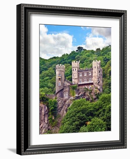 Castle Rheinstein, Rheinland-Pflaz, Germany-Miva Stock-Framed Photographic Print