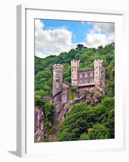 Castle Rheinstein, Rheinland-Pflaz, Germany-Miva Stock-Framed Photographic Print