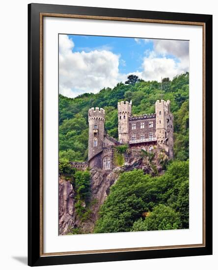 Castle Rheinstein, Rheinland-Pflaz, Germany-Miva Stock-Framed Photographic Print