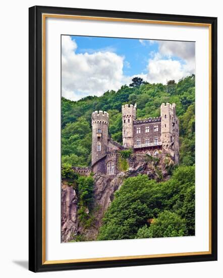 Castle Rheinstein, Rheinland-Pflaz, Germany-Miva Stock-Framed Photographic Print