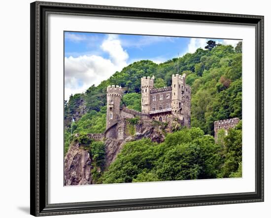 Castle Rheinstein, Rheinland-Pflaz, Germany-Miva Stock-Framed Photographic Print