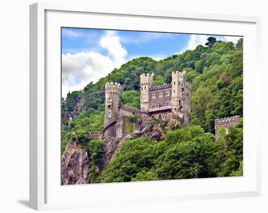 Castle Rheinstein, Rheinland-Pflaz, Germany-Miva Stock-Framed Photographic Print