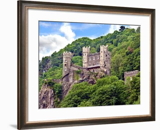 Castle Rheinstein, Rheinland-Pflaz, Germany-Miva Stock-Framed Photographic Print