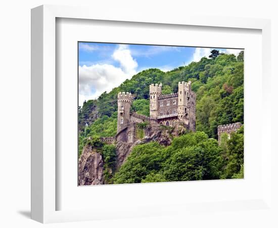 Castle Rheinstein, Rheinland-Pflaz, Germany-Miva Stock-Framed Photographic Print