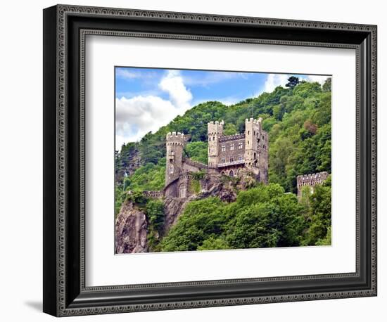 Castle Rheinstein, Rheinland-Pflaz, Germany-Miva Stock-Framed Photographic Print