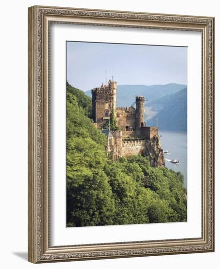 Castle Rheinstein, Rhineland-Pfalz, Germany-Walter Bibikow-Framed Photographic Print