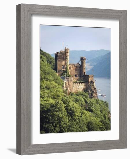 Castle Rheinstein, Rhineland-Pfalz, Germany-Walter Bibikow-Framed Photographic Print