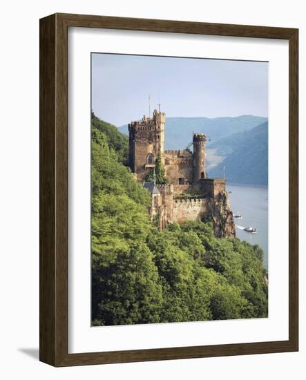 Castle Rheinstein, Rhineland-Pfalz, Germany-Walter Bibikow-Framed Photographic Print