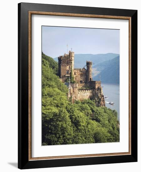 Castle Rheinstein, Rhineland-Pfalz, Germany-Walter Bibikow-Framed Photographic Print