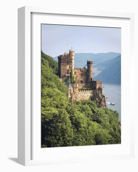 Castle Rheinstein, Rhineland-Pfalz, Germany-Walter Bibikow-Framed Photographic Print