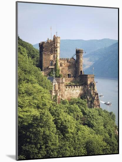 Castle Rheinstein, Rhineland-Pfalz, Germany-Walter Bibikow-Mounted Photographic Print