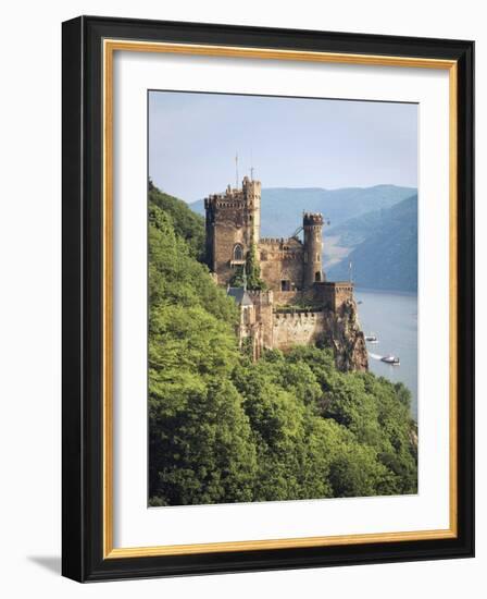 Castle Rheinstein, Rhineland-Pfalz, Germany-Walter Bibikow-Framed Photographic Print