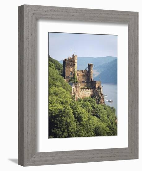 Castle Rheinstein, Rhineland-Pfalz, Germany-Walter Bibikow-Framed Photographic Print
