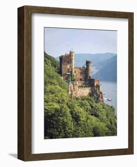 Castle Rheinstein, Rhineland-Pfalz, Germany-Walter Bibikow-Framed Photographic Print