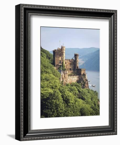 Castle Rheinstein, Rhineland-Pfalz, Germany-Walter Bibikow-Framed Photographic Print