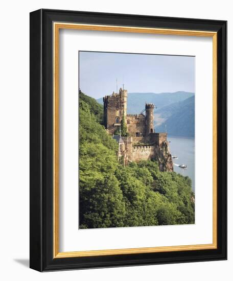 Castle Rheinstein, Rhineland-Pfalz, Germany-Walter Bibikow-Framed Photographic Print