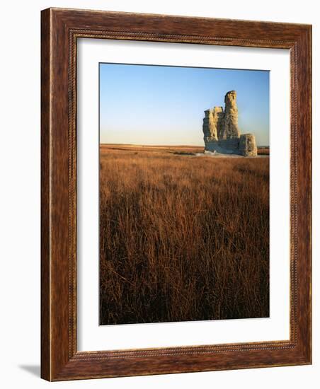 Castle Rock, Gove County, Kansas, USA-Charles Gurche-Framed Photographic Print