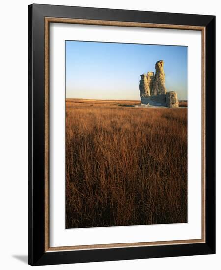 Castle Rock, Gove County, Kansas, USA-Charles Gurche-Framed Photographic Print