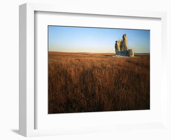 Castle Rock, Gove County, Kansas, USA-Charles Gurche-Framed Photographic Print