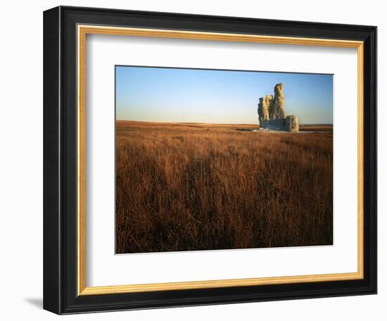 Castle Rock, Gove County, Kansas, USA-Charles Gurche-Framed Photographic Print