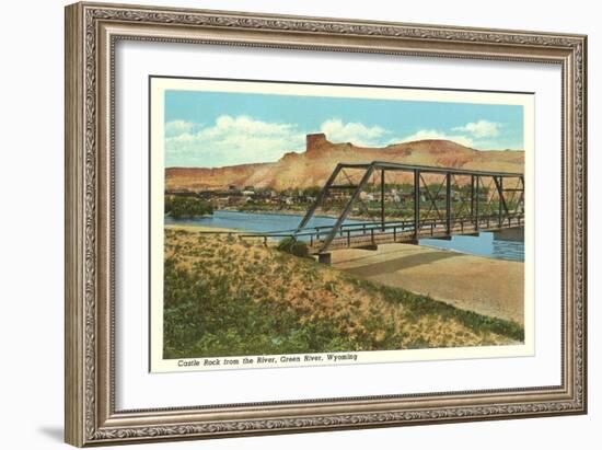 Castle Rock, Green River, Wyoming-null-Framed Art Print