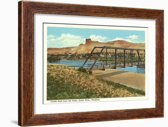 Castle Rock, Green River, Wyoming-null-Framed Art Print