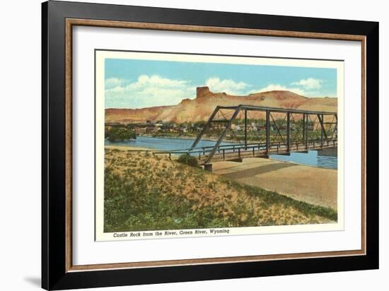 Castle Rock, Green River, Wyoming-null-Framed Art Print