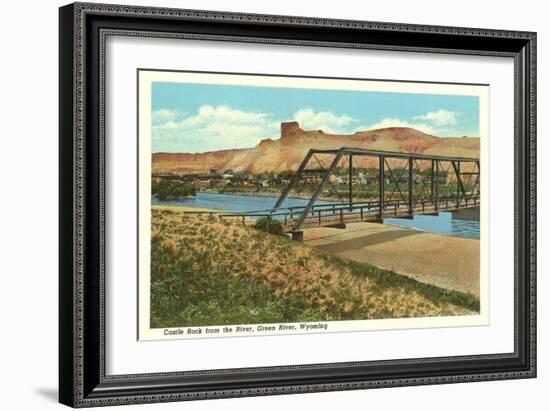 Castle Rock, Green River, Wyoming-null-Framed Art Print