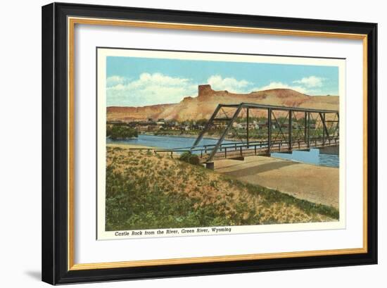 Castle Rock, Green River, Wyoming-null-Framed Art Print